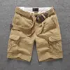 Shorts de Trabajo Verano para Hombre Algodón Multi-Bolsillo Pantalones Holgados Casuales a la Rodilla Shorts a la Rodilla Talla Grande para Hombre Hombre
