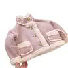 Abrigo para Niñas Otoño Invierno 2026 Estilo Nuevo Aterciopelado Espeso Top de Princesa Infantil Ropa Elegante de Invierno para Bebés y Niños Pequeños