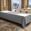 Mantel Blanco para Conferencias, Lujo Accesible y Mantel Rectangular de Gama Alta Impermeable y Resistente a Manchas, Cubierta para Mesa de Stand de Hotel, Boda