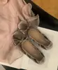 Zapatos planos tipo bailarina con lazo estilo francés Chuyuji para mujer, nuevos zapatos de verano 2026 Mary Jane de punta baja