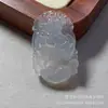Novo Pingente de Fivela da Paz Tipo Gelo Calcedônia Branca Ágata Natural Jade Cavalo Pingente Venda por Atacado Transmissão ao Vivo Item Mais Vendido