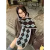 Bufanda de Punto Fina a Rayas Rojas y Blancas Vintage para Mujer, Otoño e Invierno Ins Bolsillo Pequeño Cálido Versátil Calentador de Cuello de Lana