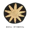 Decoración de Pared de Fondo Tejida con Paja Nórdica, Pie Colgante para Casa de Huéspedes, Hogar, Sala de Estar, Decoración Redonda Colgante de Pared Tejida, Envío Gratis Transfronterizo