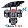 4G Tres Lentes Tres Pantallas Monitoreo Solar Exterior Visión Nocturna Monitoreo de Alta Definición