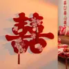 Decoración de Habitación de Boda con Juego de Caracteres de Doble Felicidad para Bodas, Pegatinas de Caracteres de Doble Felicidad Grandes y Pequeñas para Decoración de Puertas y Ventanas de Dormitorio