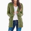 En stock Europa y Estados Unidos explosiones mujeres eBay Amazon Wish suéter largo nuevo cárdigan abrigo con capucha M108