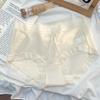 Cueca Feminina Plus Size Sem Costura de Seda Gelo Ultrafina Cintura Média Virilha de Algodão Antibacteriana Renda Roupa Íntima para Meninas 100,00kg