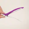 Paja de Trigo Platino Herramientas de Salón Pinzas para Peluquería Pinzas de Pato para Planchar y Teñir el Cabello Pinzas que No Dejan Marca Flequillo Recto Peinado del Cabello