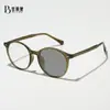 Armazones de Gafas Redondos de Tr90 Unisex Antideslizantes para Miopía e Hipermetropía, Personalizables con Graduación y Lentes Fotocromáticas