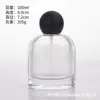 Atacado Frasco de Perfume de Vidro Transparente de Formato Irregular Cilindro Triângulo Base Vulcão Frasco Dispensador de Solução Estoque Produto para Skincare Frasco com Spray
