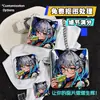 Crachá personalizado de dupla pisca com formato especial, crachá quadrado, produtos culturais e criativos bidimensionais, personalização de mercadorias de anime e celebridades