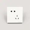 Enchufe de pared oculto Xiantai D5 placa grande enchufe de cinco orificios oblicuo suministro desalineación enchufe de dos y tres polos
