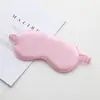 Máscara de Ojos de Seda Artificial de Doble Cara Bloqueadora de Luz para Dormir, Máscara de Ojos Elástica para Siestas de Viaje, Máscara de Ojos de Aviación Estampada al por Mayor
