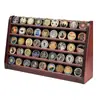 Soporte de Exhibición de Monedas Conmemorativas de Madera, Estante de Almacenamiento para Medallas Conmemorativas, Estante para Colección de Monedas Conmemorativas, Soporte de Exhibición para Monedas de Desafío