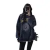 Sudadera Otoño Ropa de Mujer Manga Larga Holgada Talla Grande Sudadera Top de Pareja Sudadera de Otoño para Mujer Forrada de Polar Gruesa Mujer