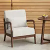 Sillas de sofá de madera maciza estilo nórdico, muebles de ocio para balcón, juegos populares para cafeterías y hoteles, y mesas y sillas de recepción para reuniones y encuentros
