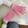 Moda Inverno Masculino e Feminino Estudante Outdoor Ciclismo Luvas de Tricô Meio Dedo Tela Sensível ao Toque Quente Atacado