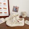 Zapatos de Plataforma Rosados para Mujer de Dibujos Animados Primavera 2025 Nuevo Diseño Nicho Chic Lindo Estudiante Deportivos Zapatos de Tabla