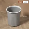 Cubo de basura de plástico para cocina y hogar, de gran valor, para dormitorio, inodoro, sencillo, grande, sin tapa, con aro para baño