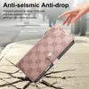Adequado para Capa de Celular Carteira com Zíper em Relevo para Samsung S26FE, Capa Flip Anti-Queda com Porta-Cartões Múltiplos para S26ULTRA