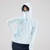 Ropa de Protección Solar de Nuevo Estilo para Verano para Hombres y Mujeres UPF50+ Seda de Hielo Ligera Transpirable Ropa para la Piel al Aire Libre Ropa de Protección Solar para Parejas