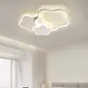 Luminária de Quarto Moderna Simples Estilosa Criativa Estrela Quarto de Crianças Estilo Creme Quente e Romântico Luminária de Teto LED