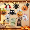 Decoración de Globos de Papel de Aluminio de Dibujos Animados Estilo Ins para Halloween Bar Fiesta Evento Calabaza Ambiente Escena Escenografía