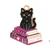 Aceite de Carta de Tarot de Dopamina Gato Goteo Accesorios Colgante de Aleación DIY Cadena de Teléfono Llavero Hecho a Mano