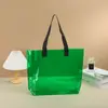 Bolsa tote de gelatina de PVC bolsa tote personalizada de alto diseño bolsa tote de plástico colorida bolsa de compras de gran capacidad bolsa de mano para regalo