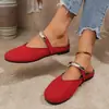 Comercio electrónico transfronterizo, nueva colección primavera/verano 2026 talla grande: zapatos de mujer sin cordones, zapatos de vestir con hebillas metálicas, estilo Mary Jane, y zapatos de noche únicos
