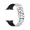 Correa de Silicona para Apple Watch con Estampado de Leopardo Bicolor Moda Adecuada para Apple Watch 8 Correa de Silicona para Reloj