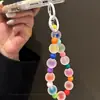 Correa para teléfono mate inspirada en colores dopamina, funda de teléfono, cadena para muñeca, llavero, accesorio para bolso y amuleto anti-pérdida