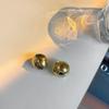 Pendientes esféricos de metal estilo europeo y americano de Amazon, de moda, con personalidad de nicho para mujer, venta directa de fábrica.