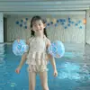 Million ins Wind Lindo Dibujo Animado Brazalete Infantil Manga de Agua Brazalete Flotador Grueso Manga de Natación Equipo de Natación Doble Bolsa de Aire