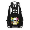 Mochila Escolar Marshmello 100 DJ Marshmallow Mochila Alan Walker Mismo Estilo Desgastado