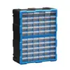 Gabinete de Almacenamiento Combinado Azul Tipo Cajón Caja de Piezas Tornillos Componentes Herramientas Caja de Almacenamiento de Plástico Clasificación Montable en Pared