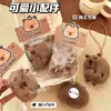 Lindo Broche de Muñeca Capibara de Peluche de Dibujos Animados para Mochila de Niña Ropa Bufanda Muñeca Decorativa Regalo para Estudiante Pin