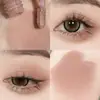 HISYI sombra de ojos líquida mate para niebla impermeable iluminadora reparación natural rubor para el pliegue del ojo sombra de ojos monocolor color tierra