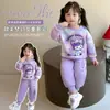 Ropa para Niñas Sudadera y Pantalón de Chándal Traje Estampado Primavera y Otoño Nueva Niña Otoño Dibujos Animados Kuromi Deportivo Conjunto de Dos Piezas