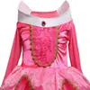 Amazon nuevo vestido de princesa Aurora para niñas, vestido de Halloween, manga larga, malla, vestido esponjoso
