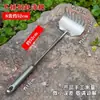 Rastrillo profesional para pesca en el mar, rastrillo pequeño de acero inoxidable con múltiples púas para cavar almejas, herramienta de rastrillo extendida multifuncional para mariscos