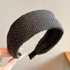Diadema de Esponja Color Café Otoño Invierno para Mujer Estilo Coreano Uso Diario Versátil Diadema Alta para la Frente para Lavarse la Cara Atadura de Pelo Pinza para el Cabello