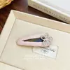 Corea del Sur Dulce Perla Aleación Flor Rosa Tela Plisada bb Pin Estilo Chanel Texturizado Flequillo Cabello Roto Pin para el Cabello Accesorios para el Cabello