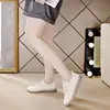 Zapatos Blancos para Mujer 2026 Primavera y Verano Nuevo Estilo Zapatos de Maternidad para Madres, Zapatos Casuales de Cuero a la Moda, Zapatos Planos Versátiles y Cómodos