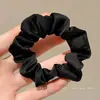 Scrunchie de cetim plissado estilo coreano para mulheres, novo modelo 2026, alta elasticidade, prendedor de cabelo durável, faixa de cabelo, acessório de cabelo elástico