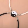 Moda Europea y Americana Transfronteriza Milán Cuerda Magnética Blanca y Negra Pulseras de Pareja Tai Chi para un Par de Pulseras de Hombres y Mujeres Joyería al por Mayor