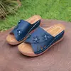 Nuevo Modelo de Verano 2026: Sandalias de Chancla Casual Cómodas de Moda Floral para Mujer de Talla Grande, Talla Única