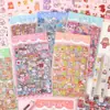 Pegatinas de Hoja Lindas de Dibujos Animados Estilo Ins Diario Impermeables Pegatinas Infantiles Material Decorativo Collage Pegatinas DIY