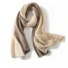26 Estilos Bufanda de Cachemira para Mujer Cachemira Pura Invierno Cálida Tejida Bloque de Color Tejido Hueco Bufanda Cross-border Dropshipping