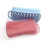 Escova de Banho Popular de Silicone com Formato de Praça Transfronteiriça, Dupla Face de Uso Duplo com Argola para Esfoliação das Costas e Massagem, Escova de Silicone para Lavar Cabelo e Banho